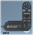 AZ-8918  風速/風溫儀,180 °折疊,同時顯示風速風溫,20分鐘自動關機、低電壓顯示及風寒指數(shù),量程范圍,風速:1.1-20m/s
風溫:-10℃～+50℃ ,濕度:0 ~100% .分辯率,風速: 0.1m/s,溫度:0.1℃/濕度:0.1%
 

