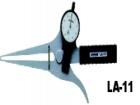  LA-11 大型針盤(pán)式外卡規(guī) .最小讀值:0.1MM.測(cè)量范圍:0-50MM;量測(cè)喉深:125MM