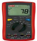 UT70B 數(shù)字萬(wàn)用表 交流電壓:4V-750V;直流電流:400mA-10A;交流電流:400mA-10A;電阻:400W-40MW;電容:4nF-40mF;頻率:4kHz-400MHz;攝氏溫度:-40℃～1000℃;華氏溫度:-40℉～1832℉
 
